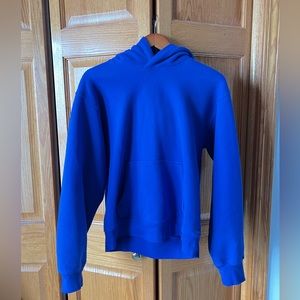 Aritzia Perfect Fit Hoodie in Cobalt Blue